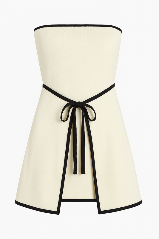 Dallas robe bustier nouée à l'avant