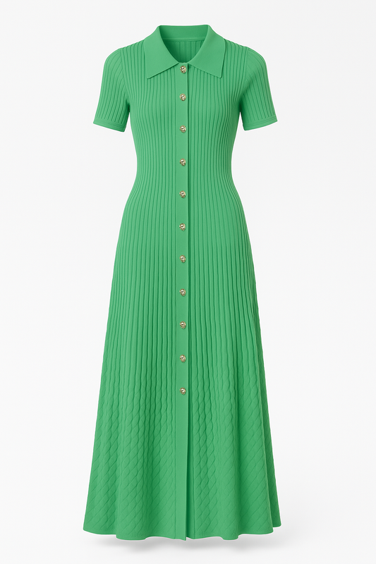 Bénédicte robe longue boutonnée