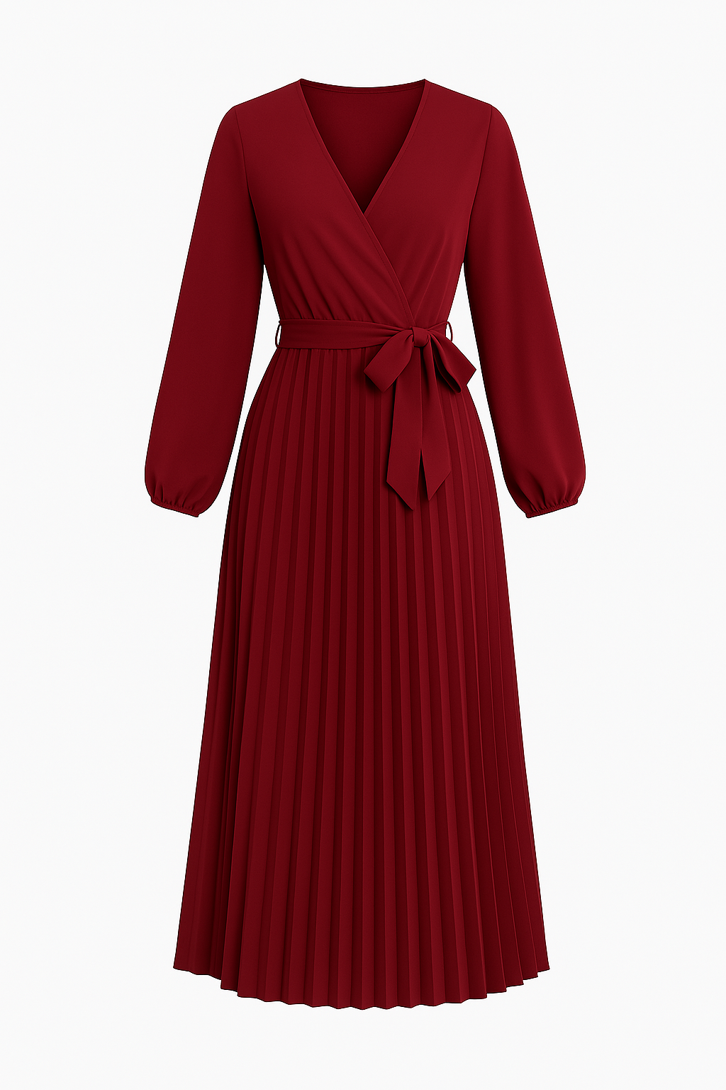 Carmen robe plissée