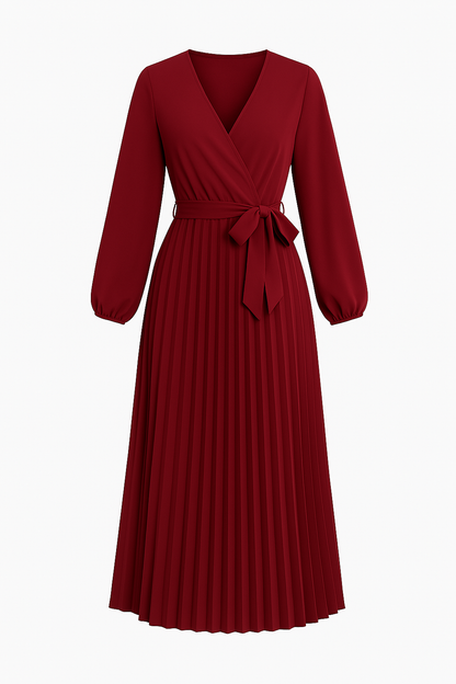 Carmen robe plissée