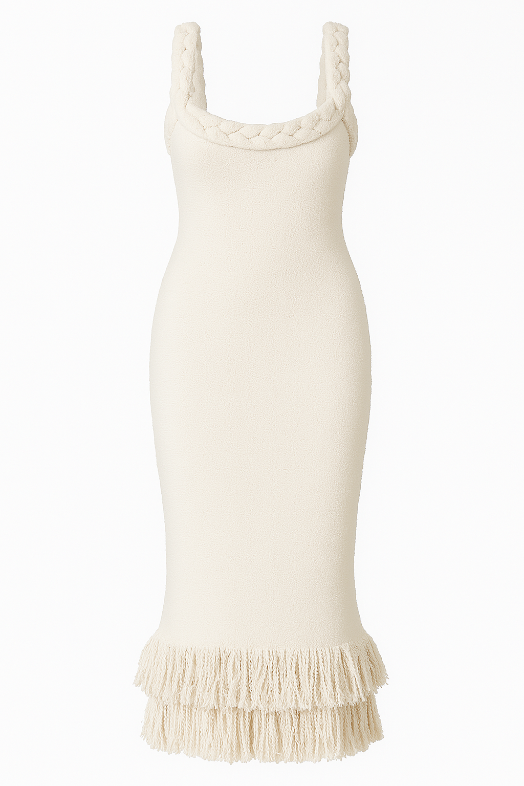 Kiara robe longue à franges